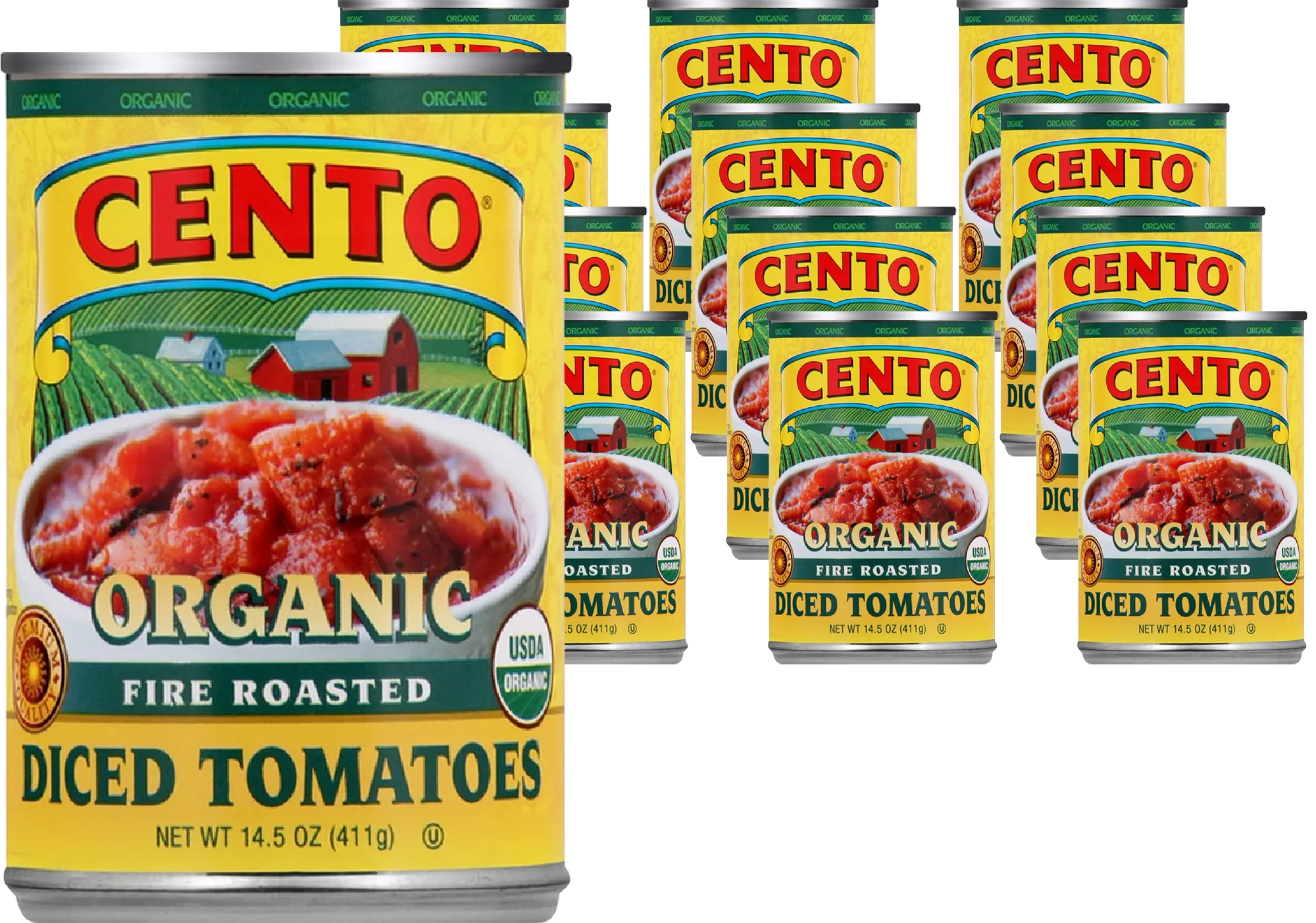 Organic Fire Roasted Diced Tomatoes (12 Pack)
