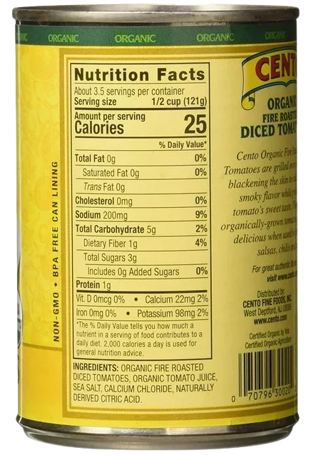 Organic Fire Roasted Diced Tomatoes (12 Pack) - Image 3