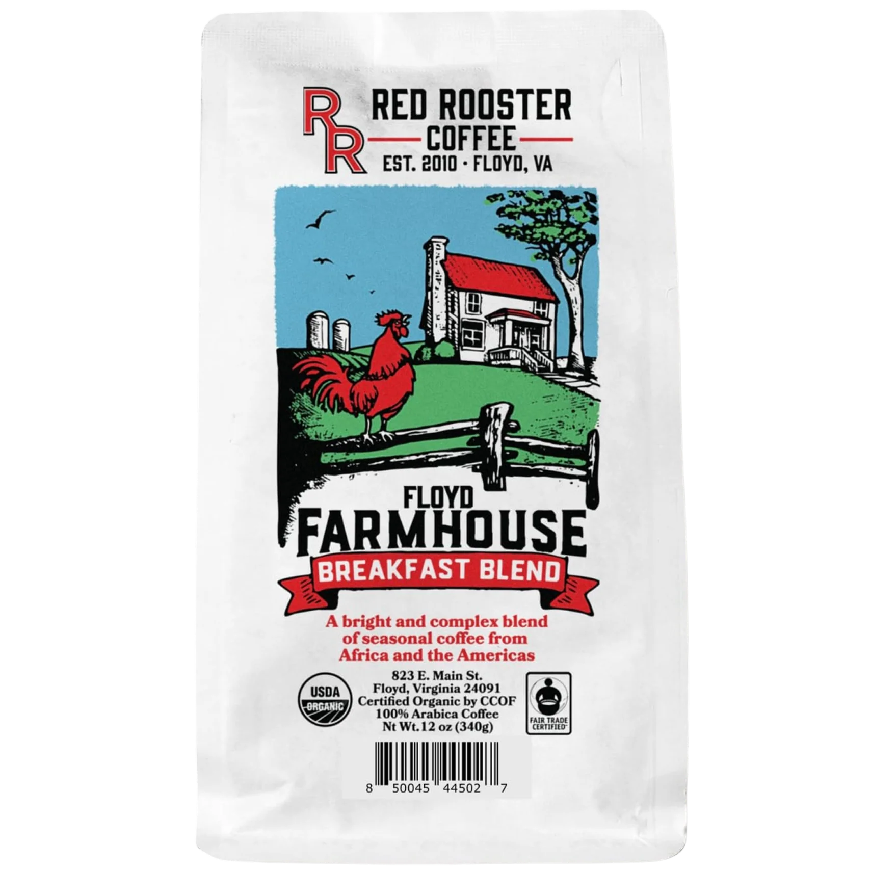 Floyd Farmhouse Breakfast Blend Whole Bean Dark Roast Coffee
