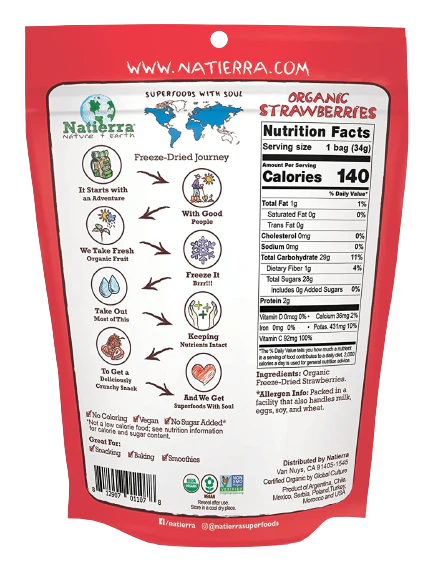 Organic Freeze-Dried Strawberries - Image 2