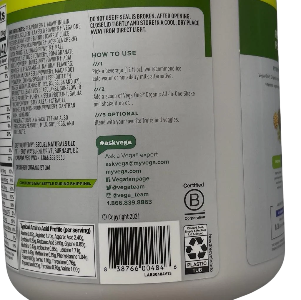 Organic French Vanilla All-In-One Shake - Image 3