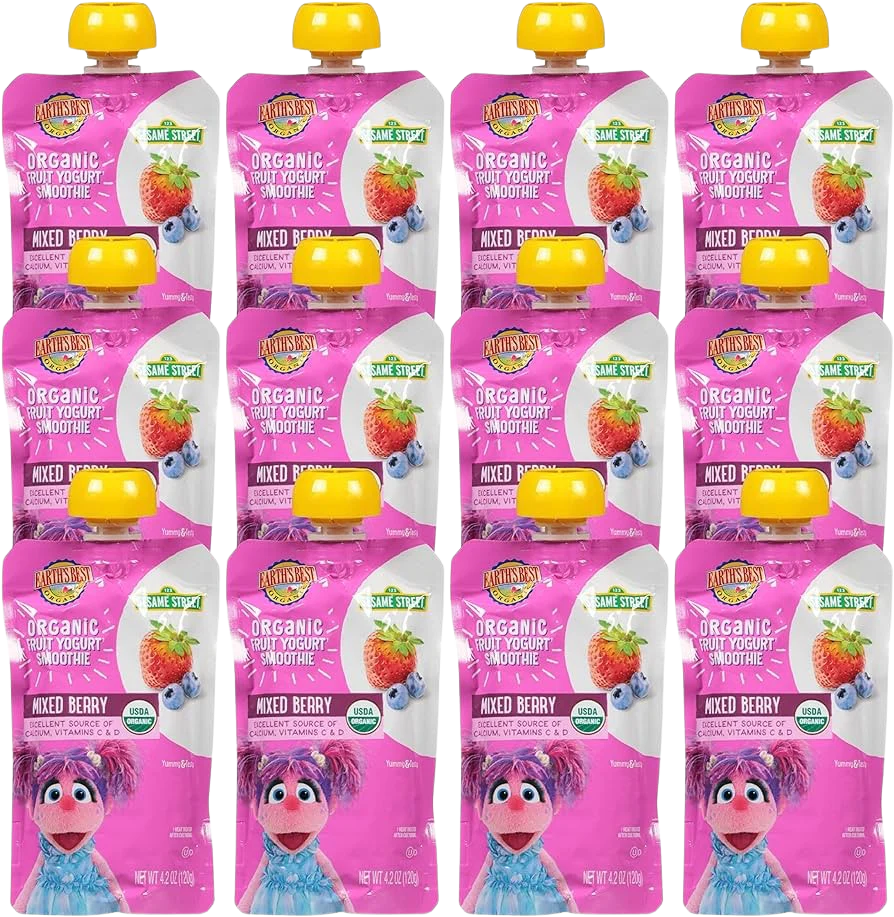 Organic Fruit Yogurt Smoothie - Mixed Berry (12 Pack)