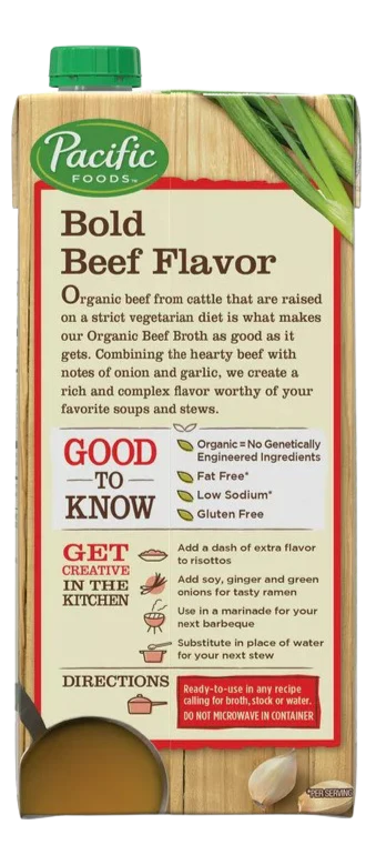 Organic Gluten Free Low Sodium Beef Broth - Image 2