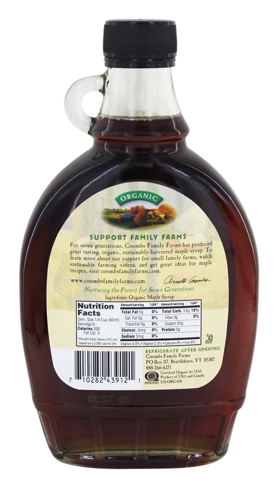 Organic Grade A Dark Color Robust Taste Maple Syrup - Image 2