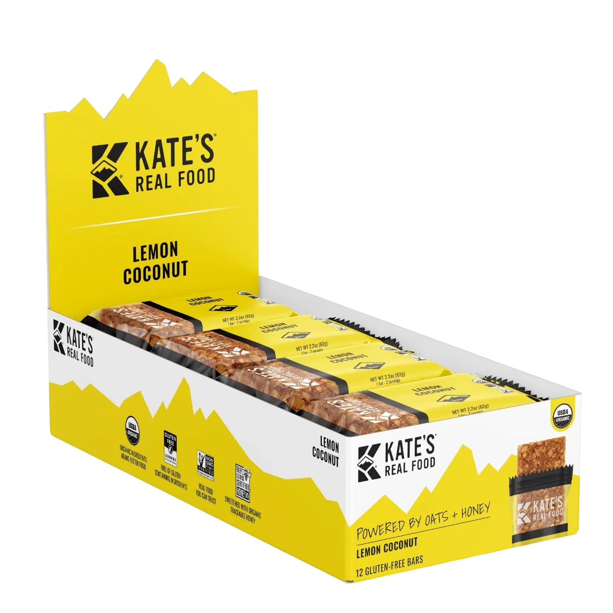 Organic Granola Bars - Lemon Coconut (12 CT) - Image 3