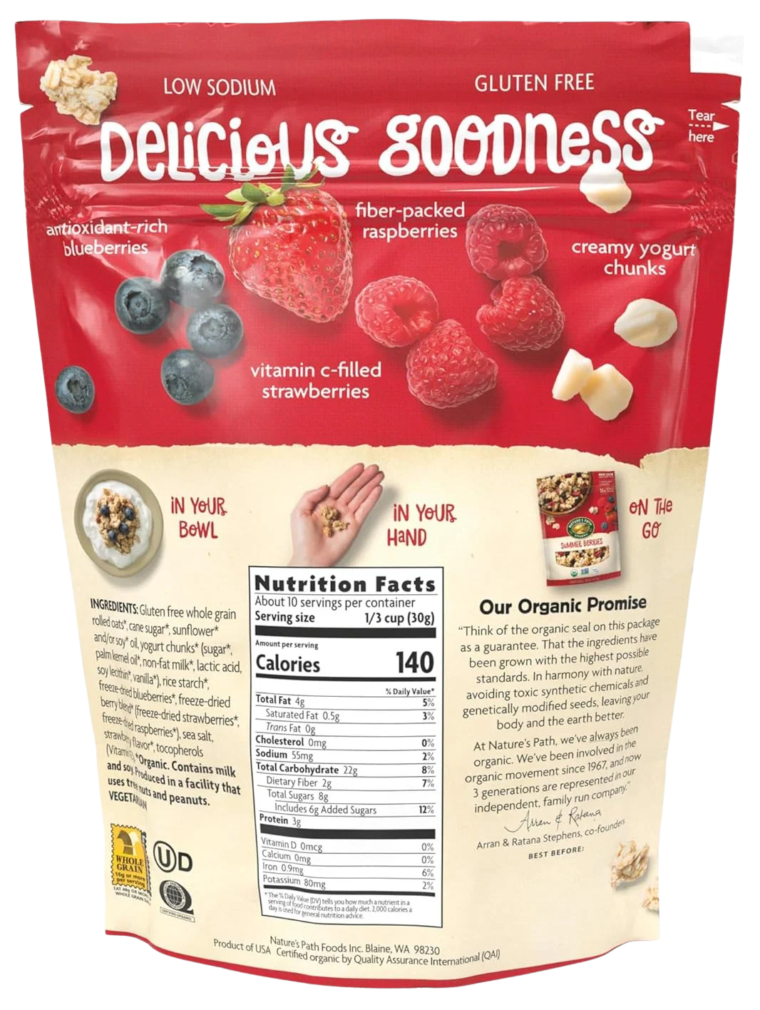 Organic Granola Gluten Free Summer Berries - Image 5