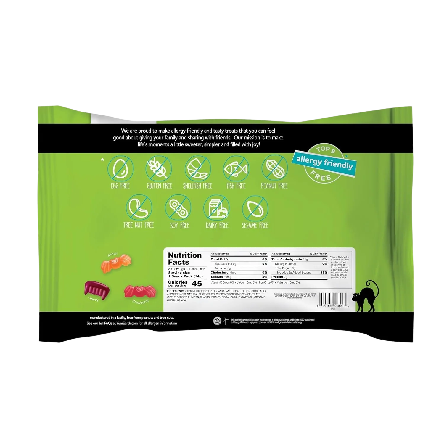Organic Gummy Fruits - Halloween Snack Pack (20 CT) - Image 2