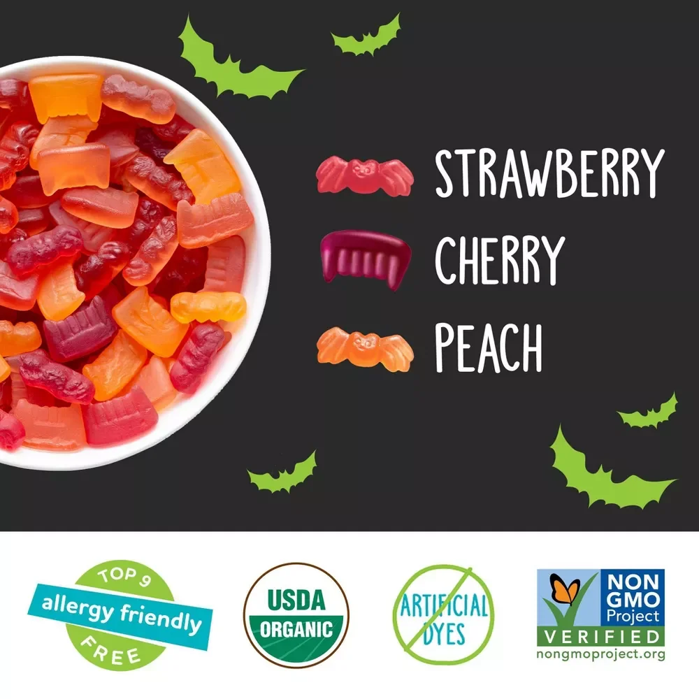 Organic Gummy Fruits - Halloween Snack Pack (20 CT) - Image 5