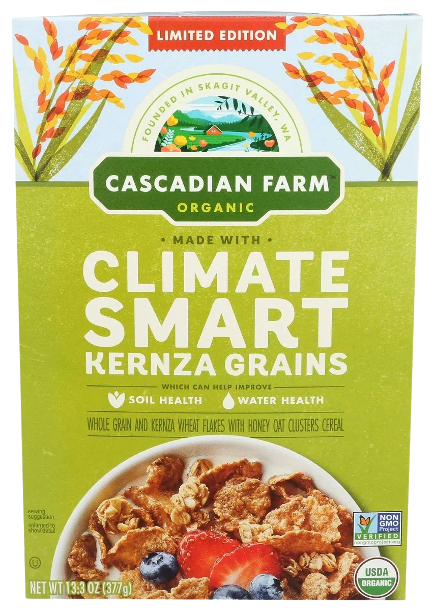 Organic Honey Oats Kernza Grains Cereal