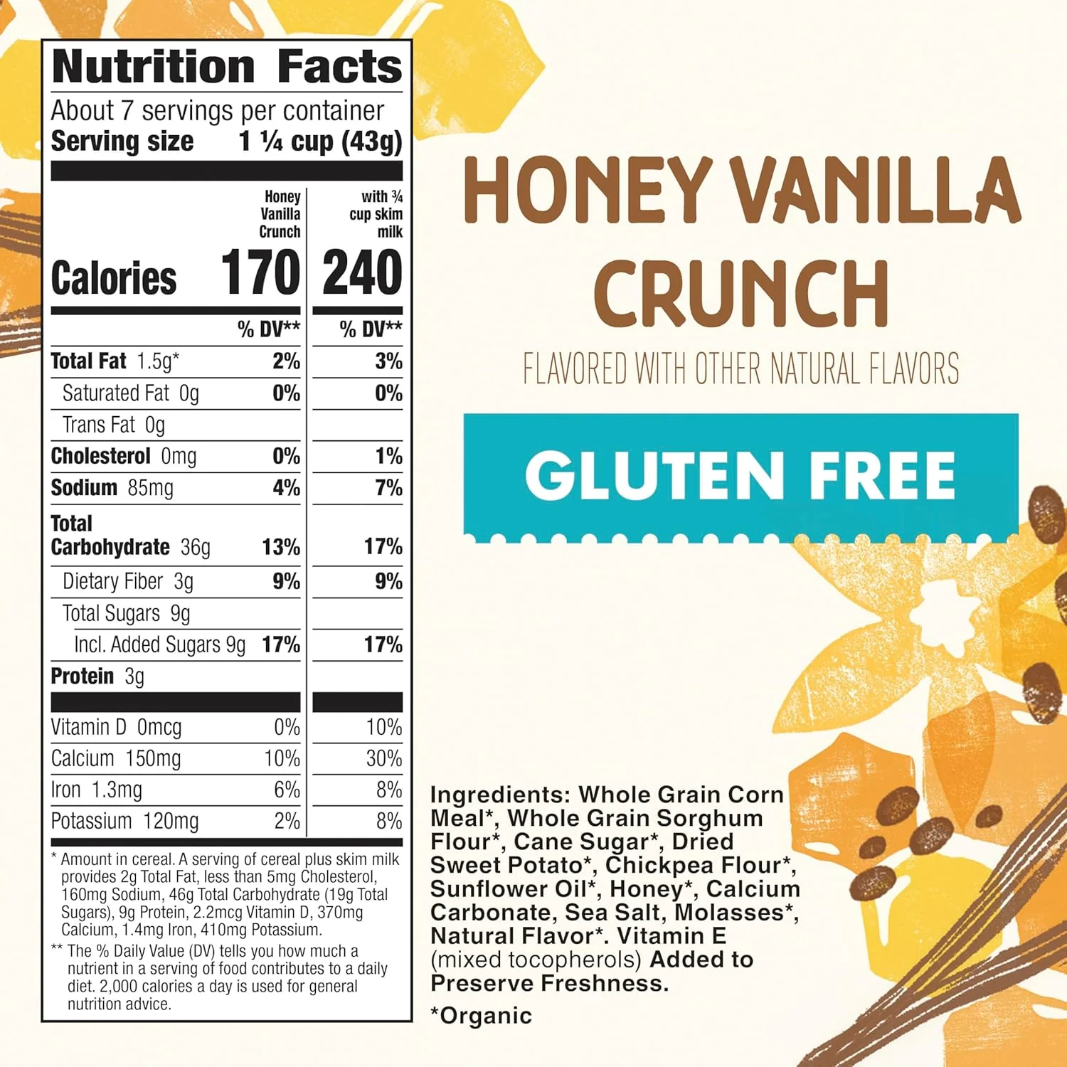 Organic Honey Vanilla Crunch Cereal - Image 4