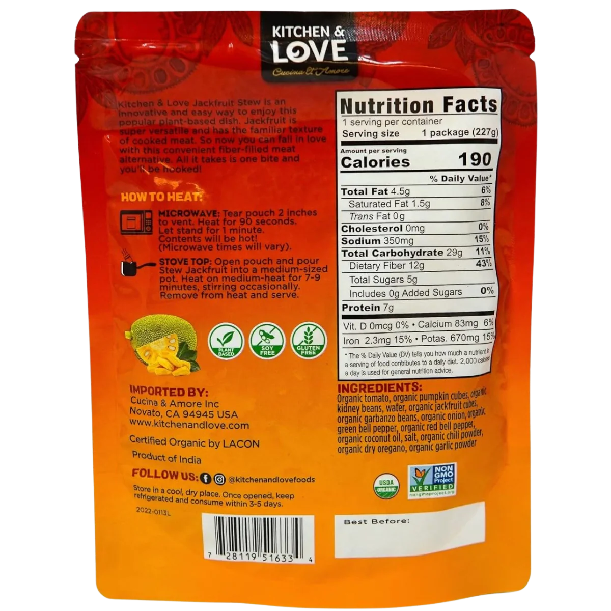 Organic Jackfruit - Hearty Stew (6 Pack) - Image 3