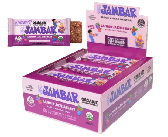 Organic Jammin Jazzleberry Bar (12 Pack)