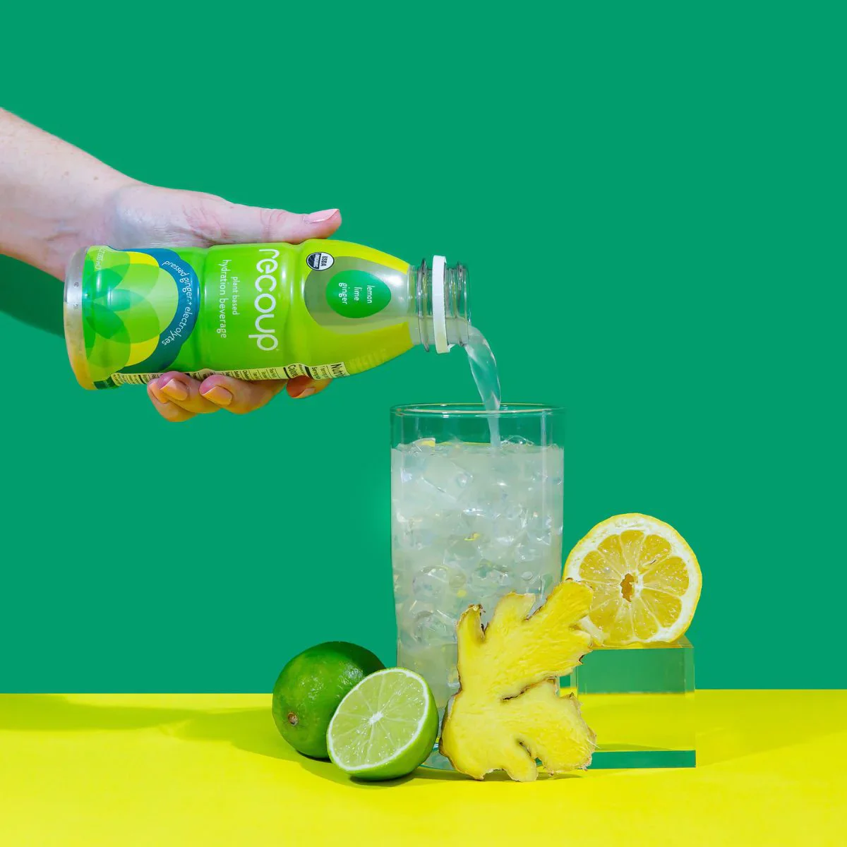 Organic Lemon - Lime - Ginger - Hydration Beverage (12 Pack) - Image 3