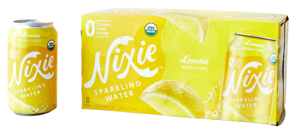 Organic Lemon Sparkling Water 8Pk