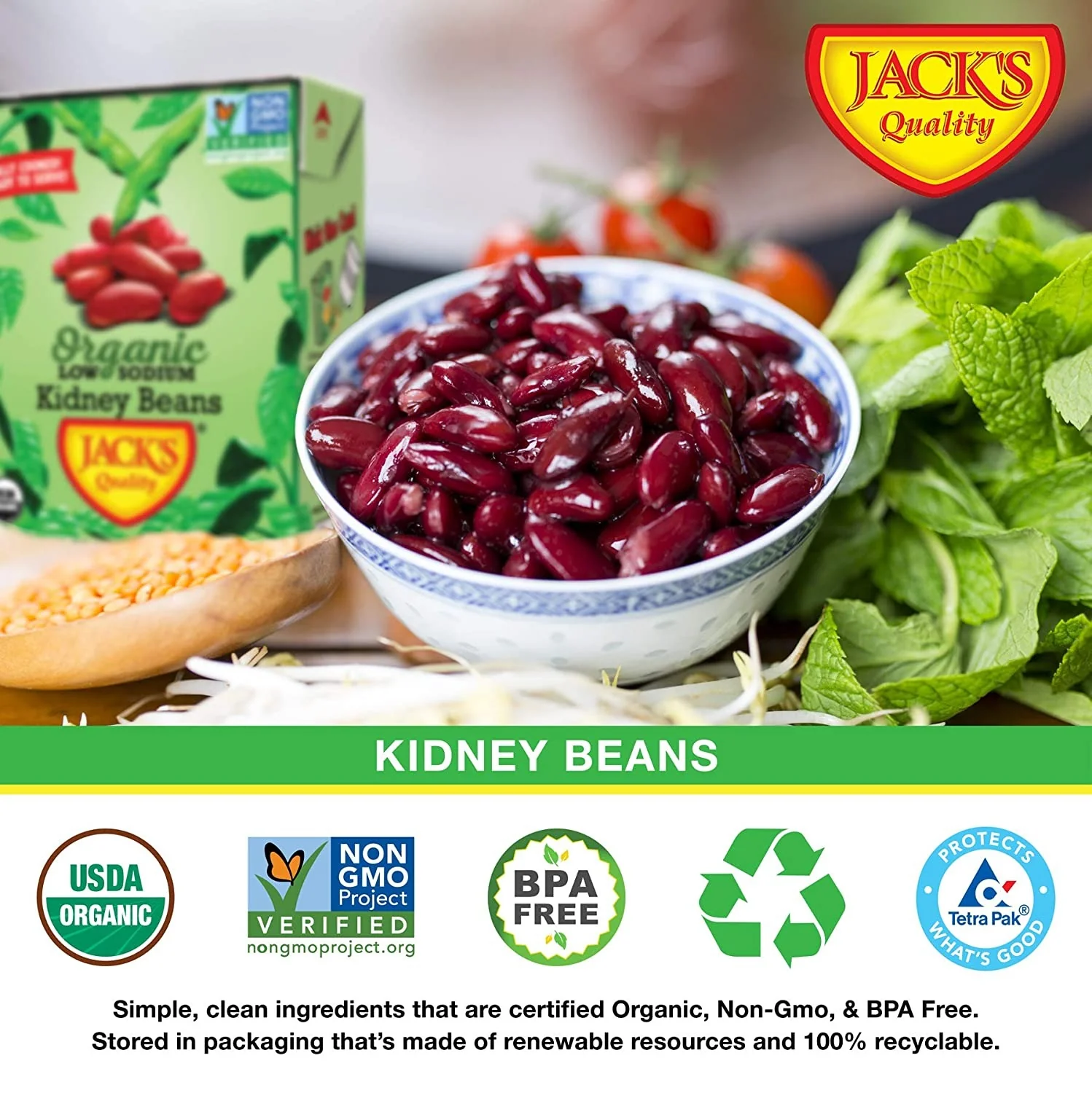 Organic Low Sodium Kidney Beans - Image 3