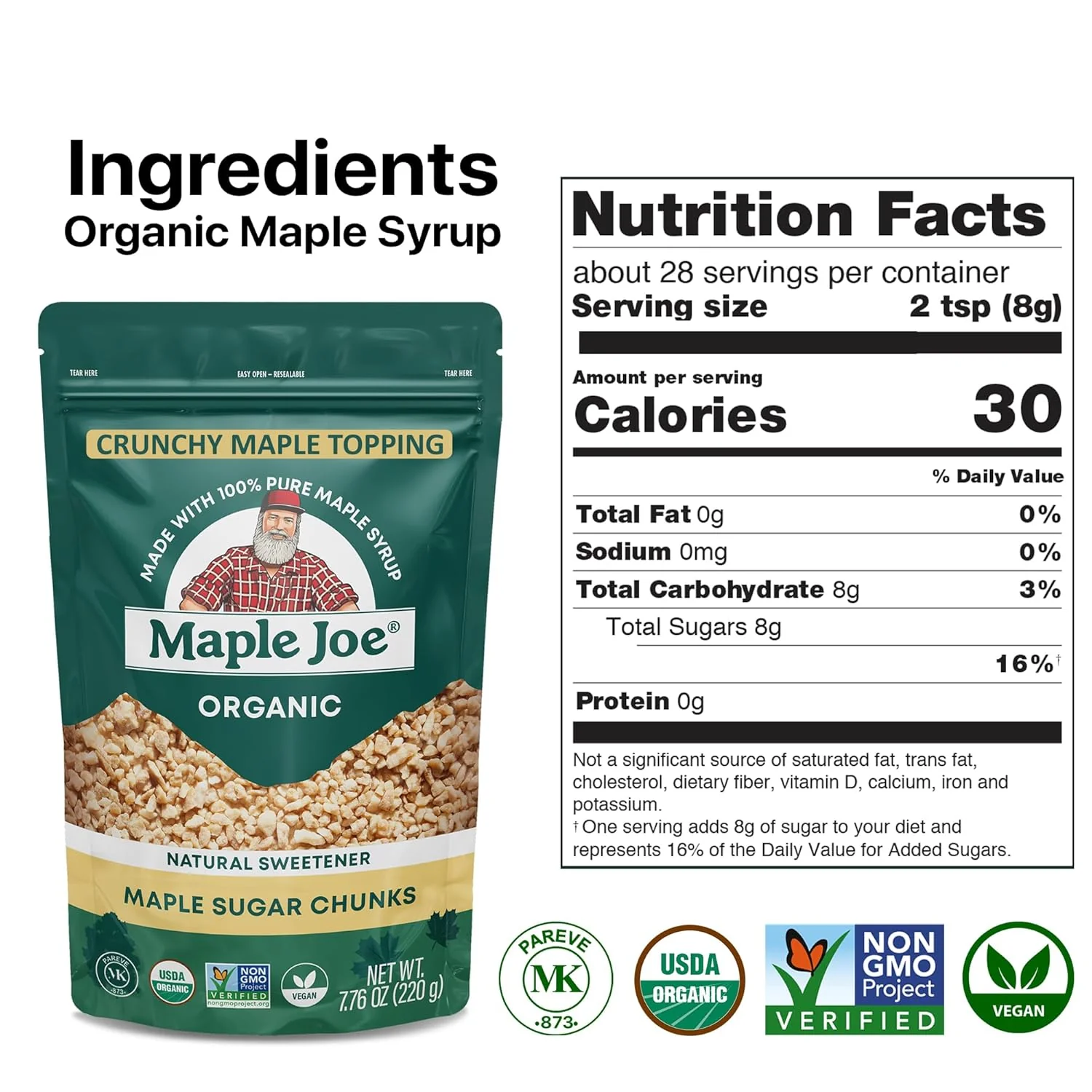 Organic Maple Sugar Chunks - Image 5
