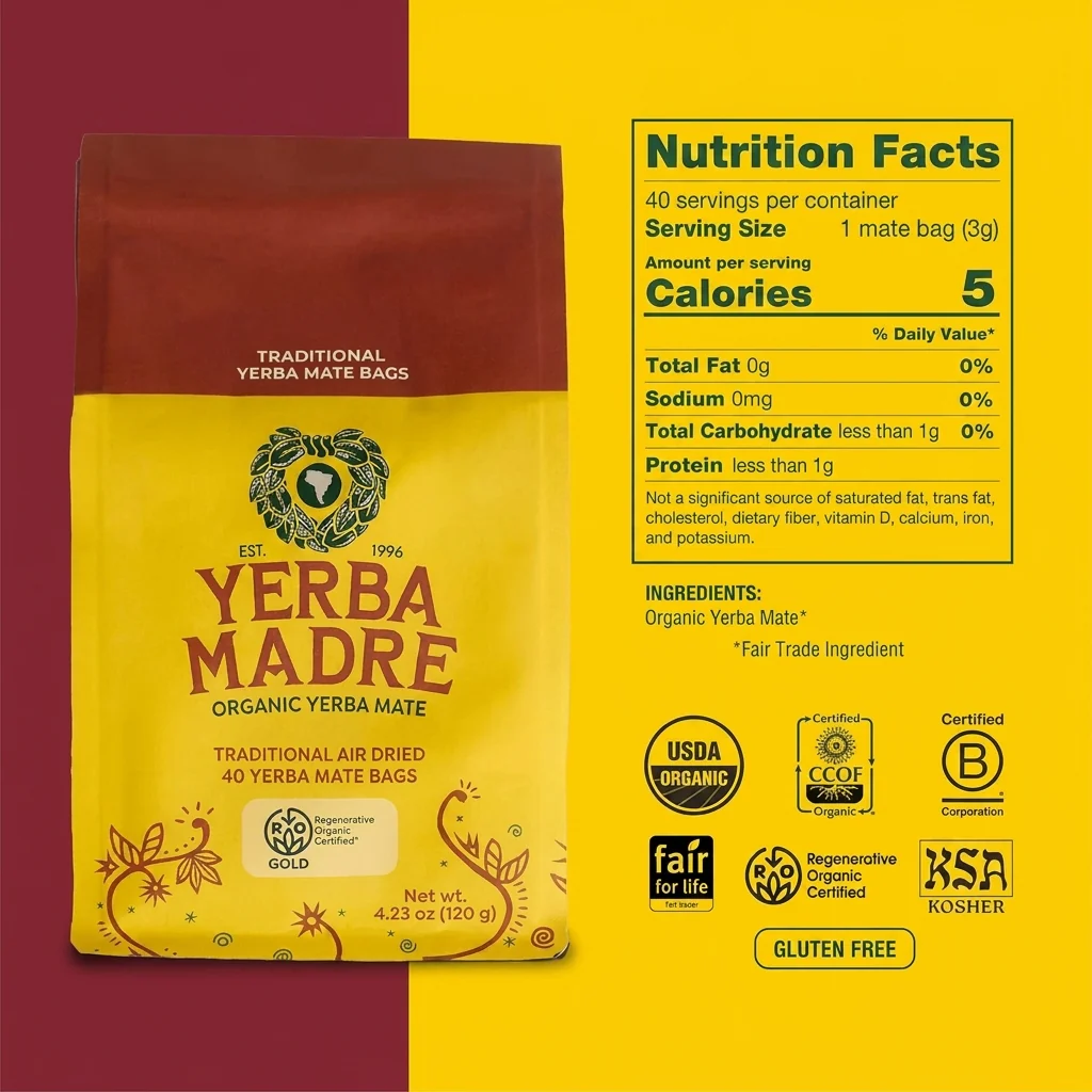 Organic Mate Sachets (40 CT) - Image 2