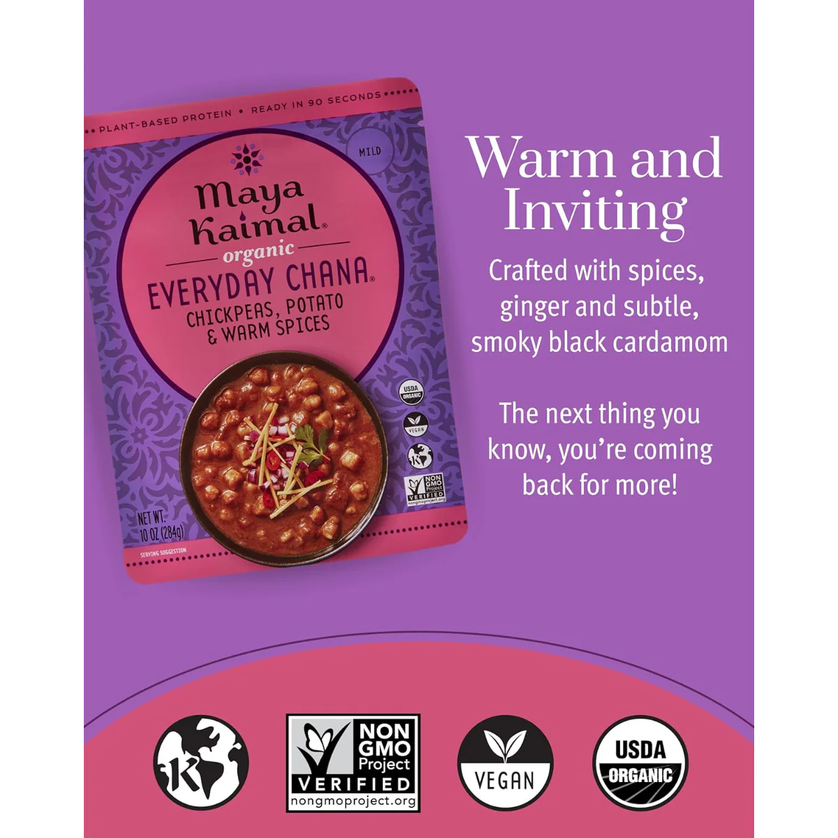 Organic Mild Chickpeas, Potato & Warm Spices (6 CT) - Image 4