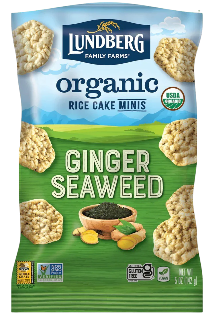 Organic Mini Ginger Seaweed Rice Cake