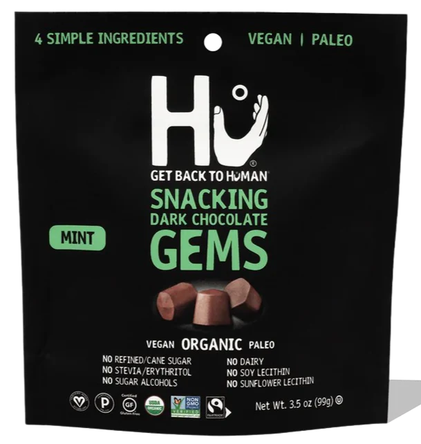 Organic Mint Snacking Dark Chocolate Gems