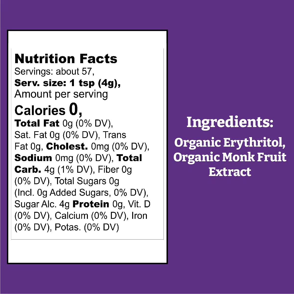 Organic Monk Fruit Sweetener Blend - Image 3