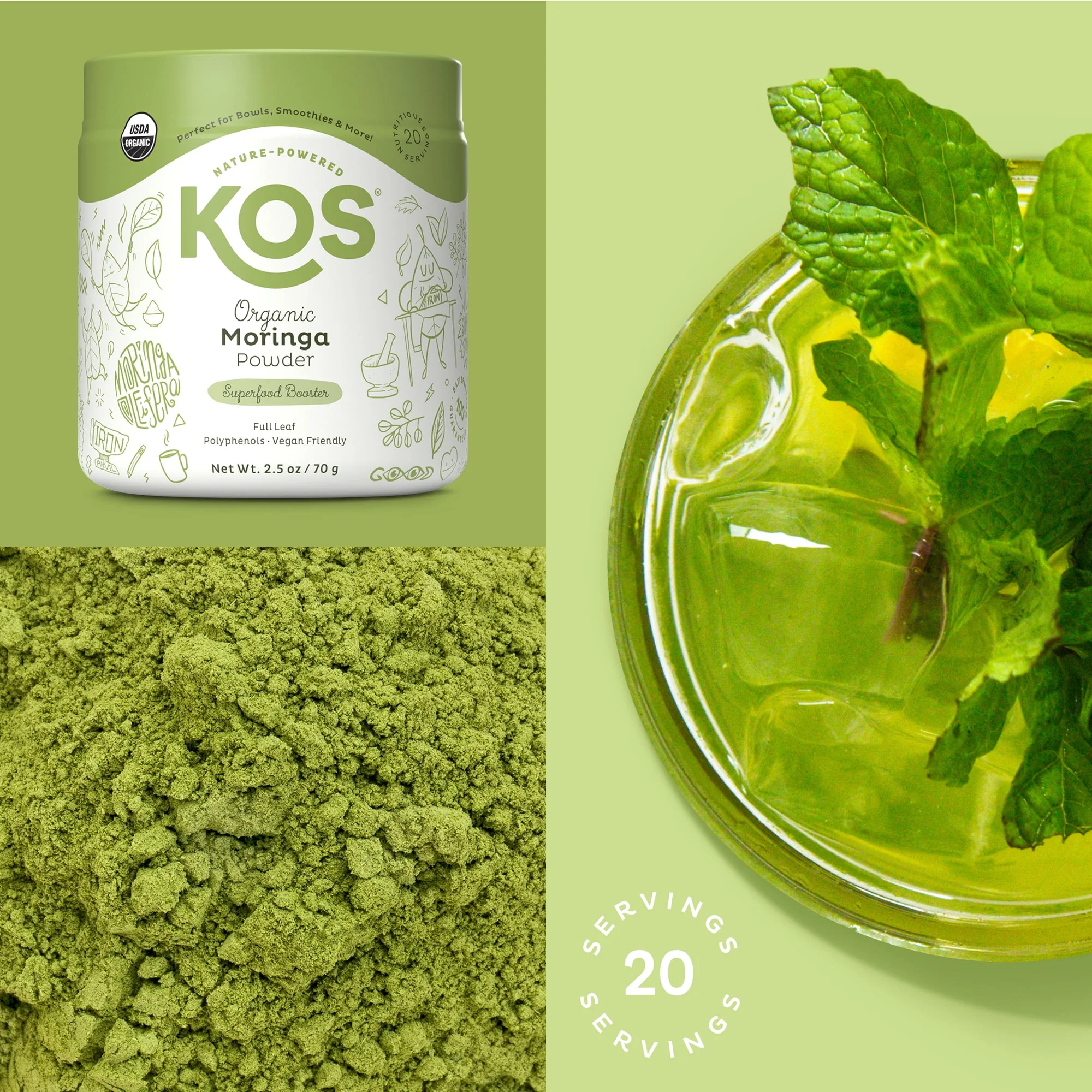 Organic Moringa Leaf Powder Superfood Booster - Image 2