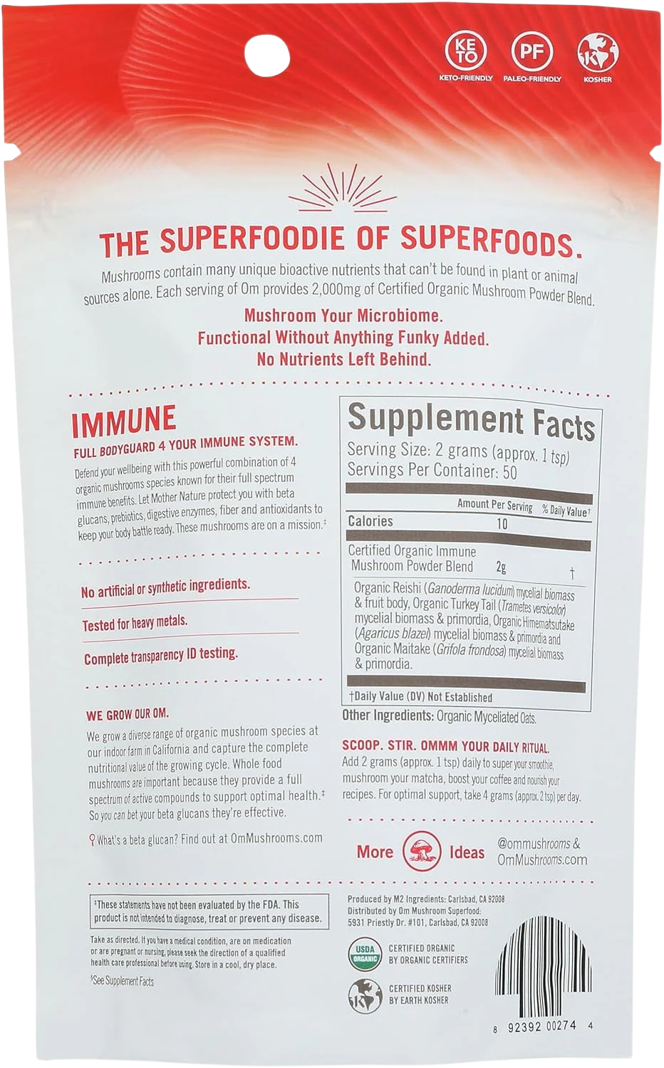 Organic Mushroom Nutrition Supplement Powder - Immune - Image 5
