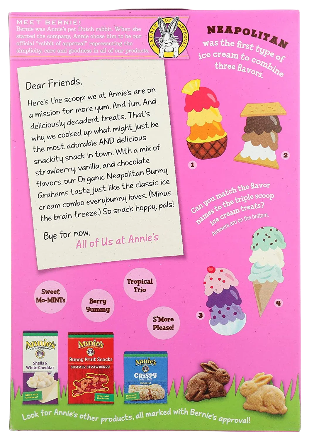 Organic Neapolitan Bunny Graham Crackers - Image 2
