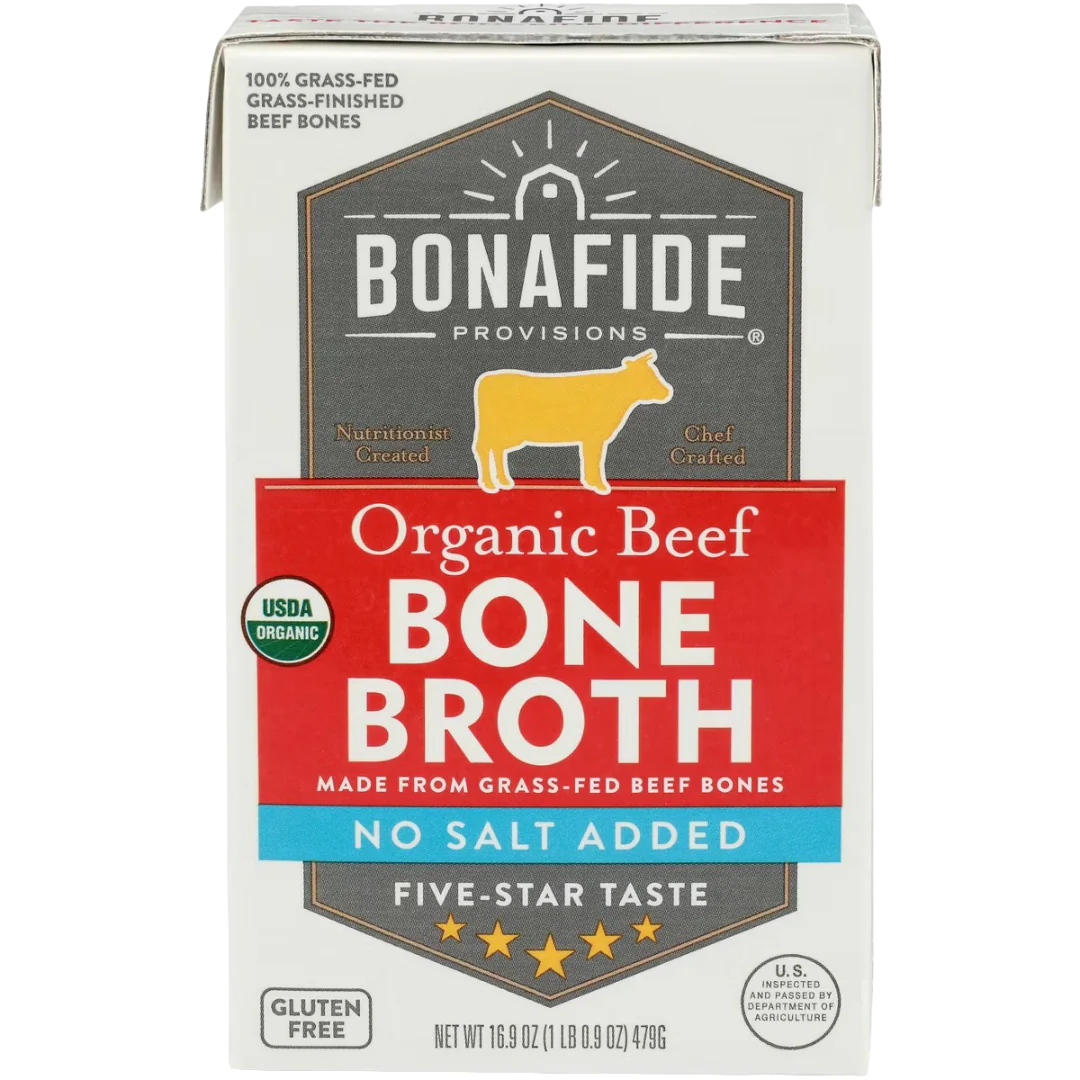Organic No Salt Added Beef Bone Broth