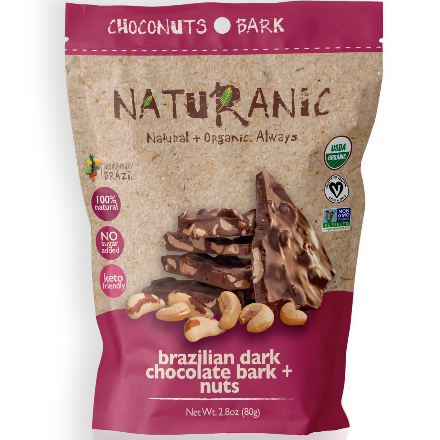 Organic Nuts Bark Snack Mix