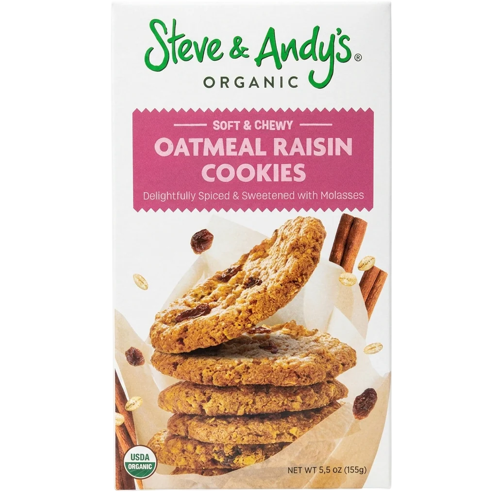 Organic Gluten Free Oatmeal Raisin Cookies