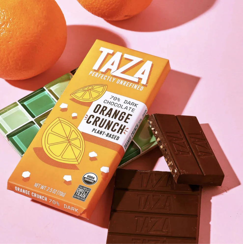 Organic Orange Crunch Dark Chocolate Bar (10 CT) - Image 3