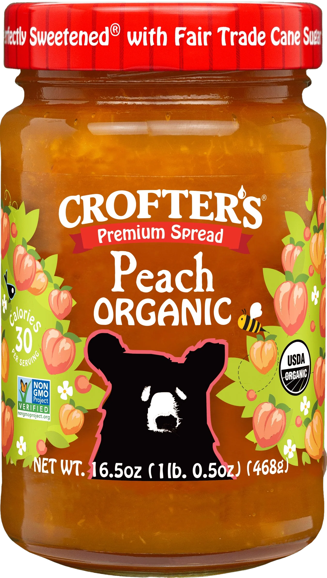 Organic Peach Fruit Spread