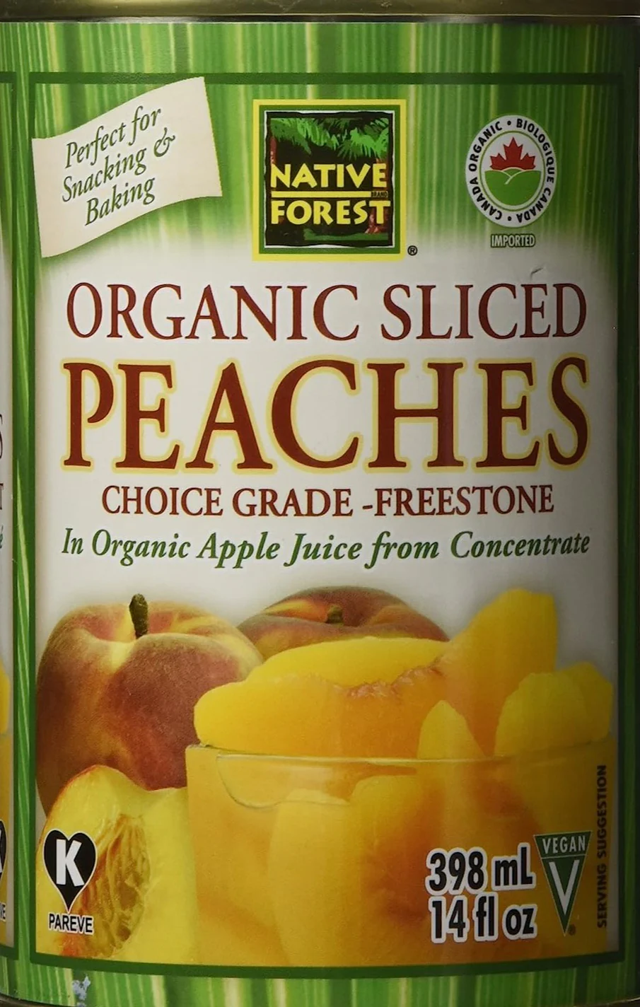 Organic Peach Slices