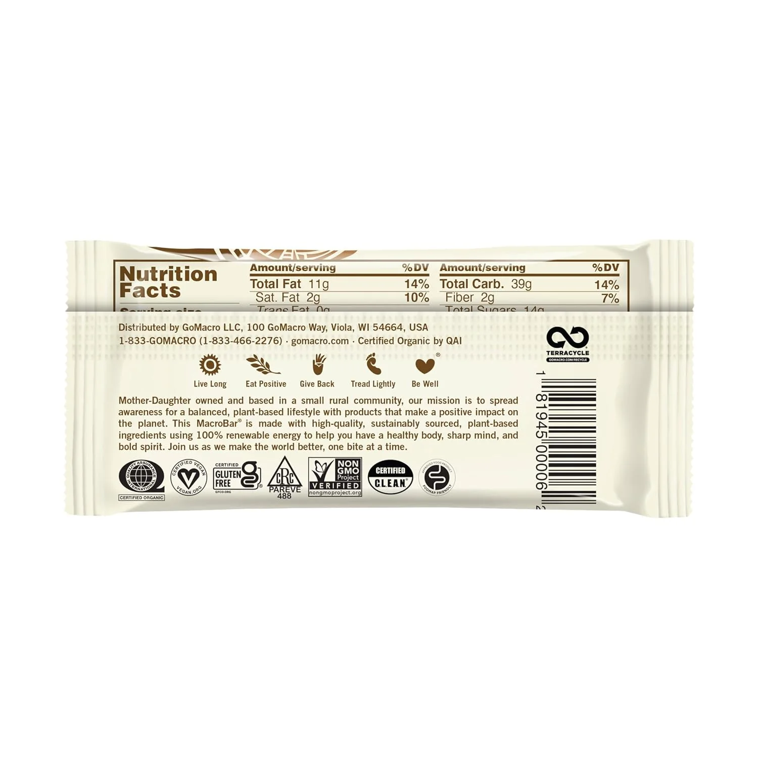 Organic Peanut Butter Chocolate Chip (12 Pack) - Image 2