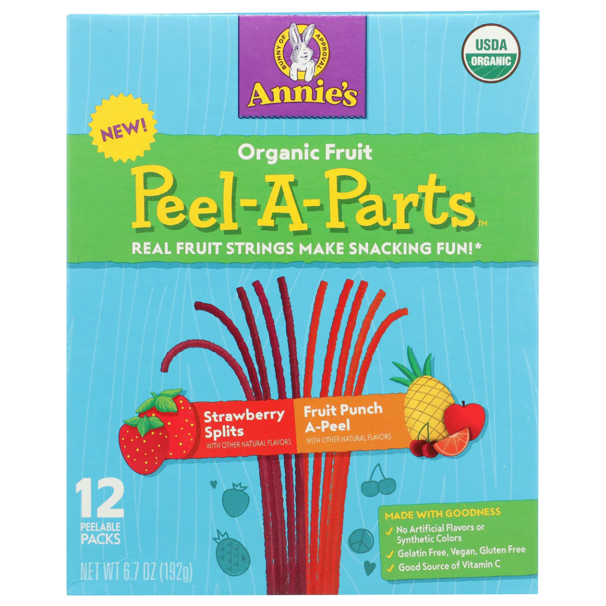 Organic Peel-A-Parts - Strawberry & Fruit Punch