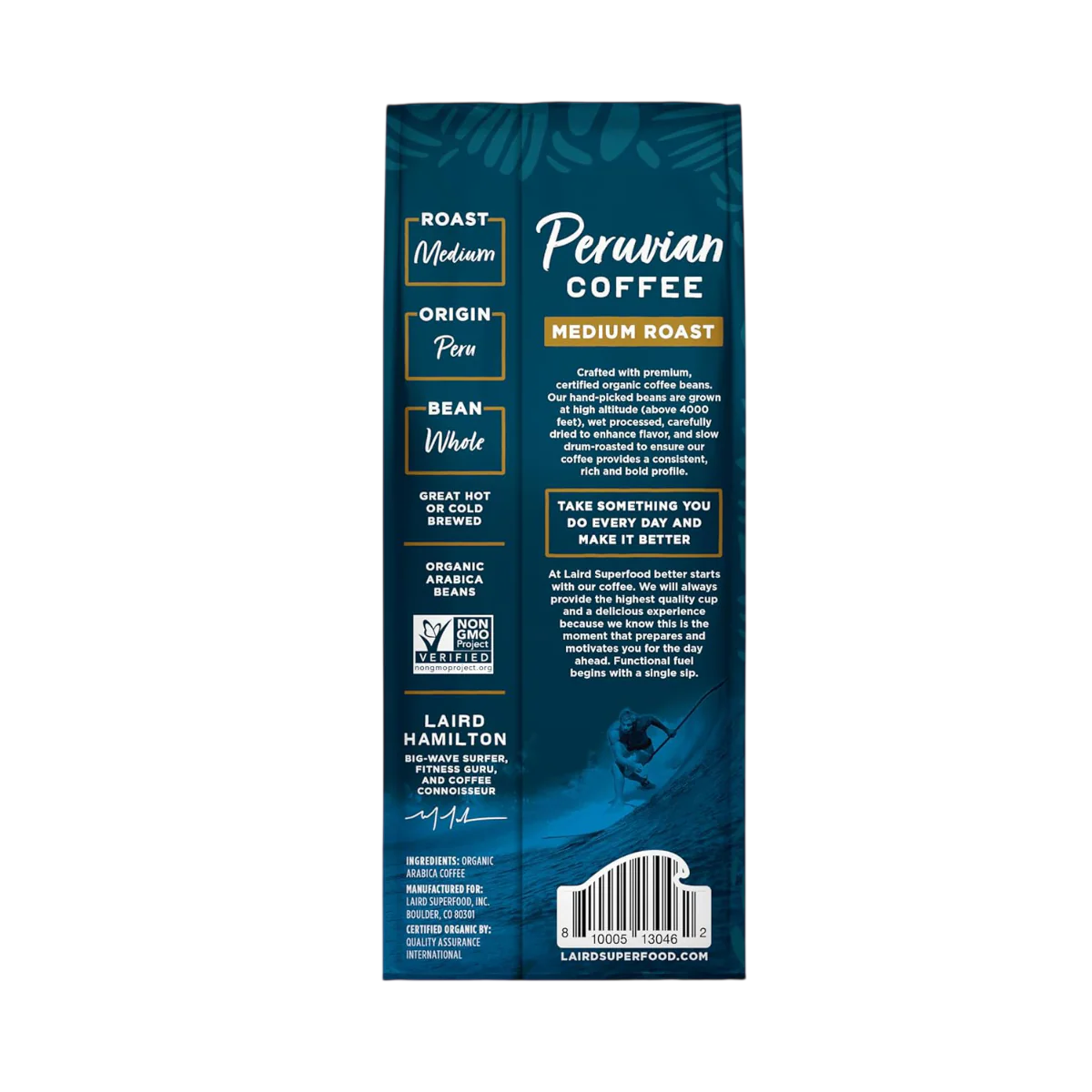 Organic Peruvian Medium Roast Whole Bean Coffee - Image 2