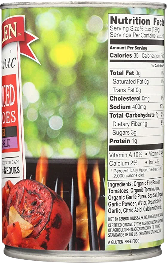 Organic Petit Fire Roasted Garlic Diced Tomatoes - Image 3