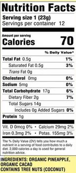 Organic Pineapple Fruit Jerky (5 CT) - Image 3