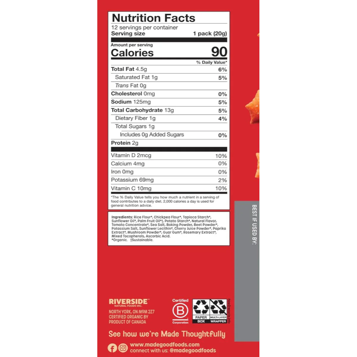 Organic Pizza Star Puffed Crackers (12 CT) - Image 4
