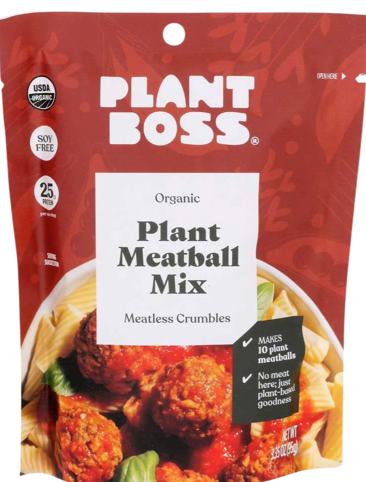 Organic Plant Meatball Mix Meatless Crumbles