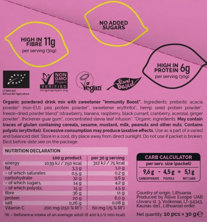 Powdered Drink Mix - Immunity Boost (10 CT) - Image 4