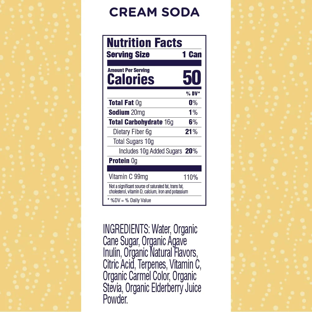 Organic Prebiotic Cream Soda (12 CT) - Image 5