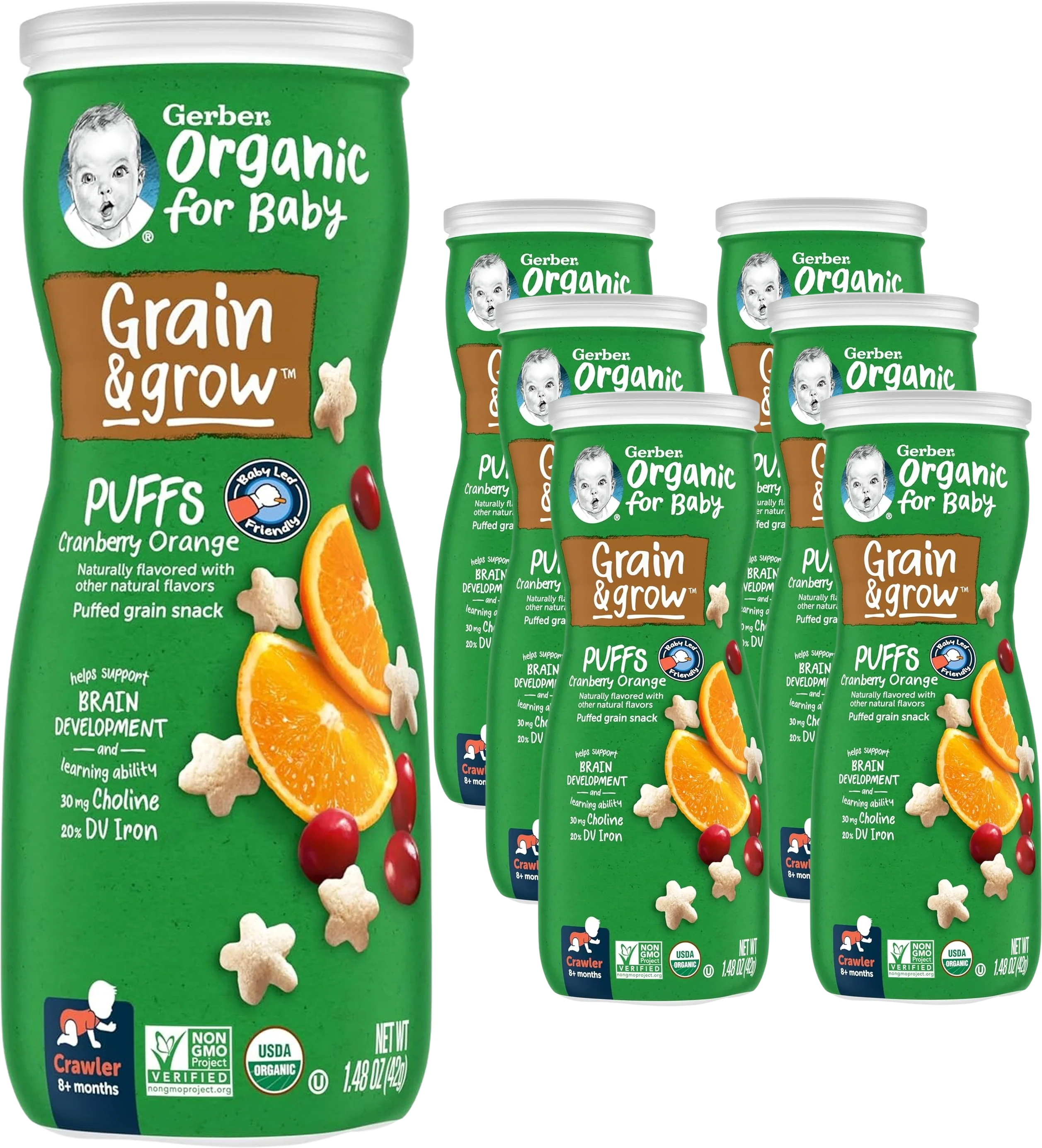 Organic Puffs - Cranberry Orange (6 Pack)
