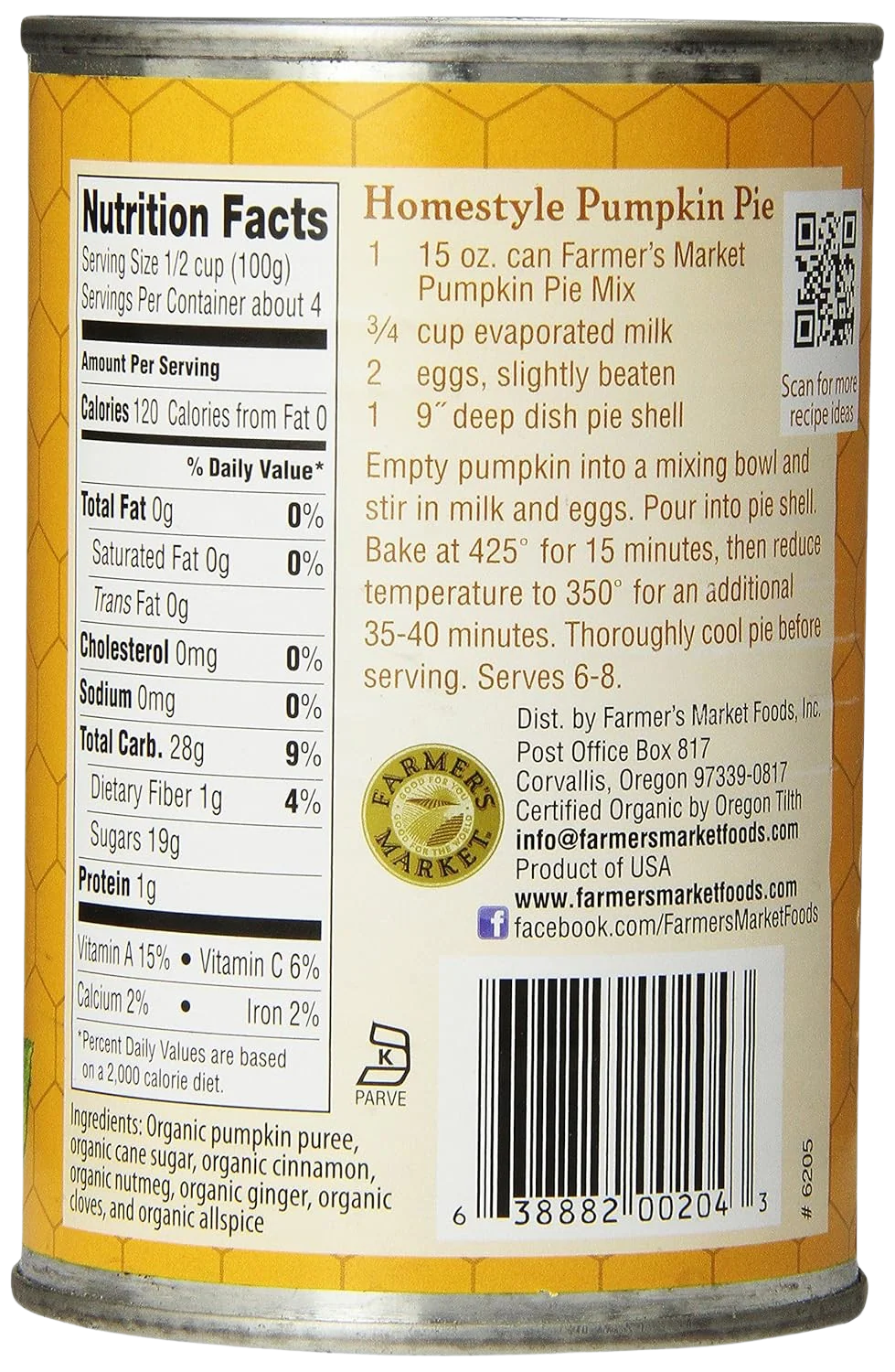 Organic Pumpkin Pie Mix - Image 2
