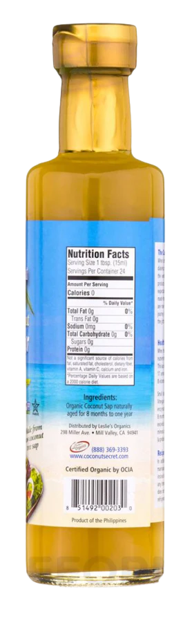 Organic Raw Coconut Vinegar - Image 2