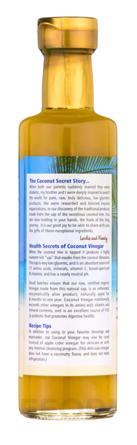 Organic Raw Coconut Vinegar - Image 3
