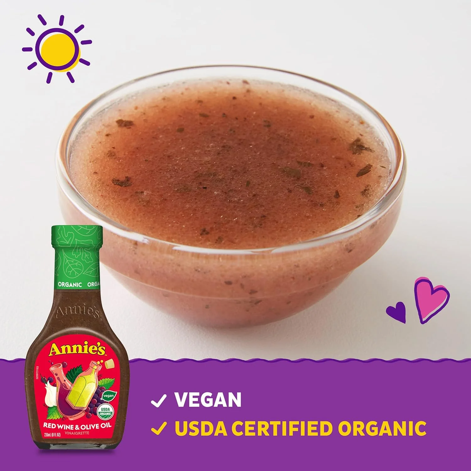 Organic Red Wine & Olive Oil Vinaigrette - Image 3