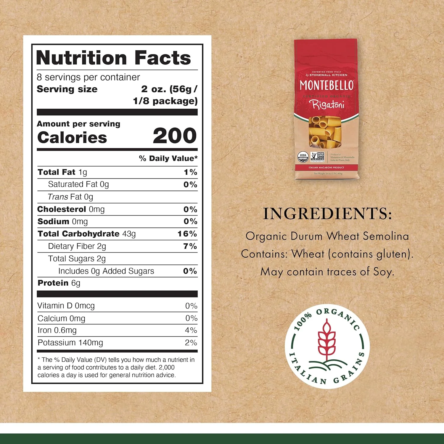 Organic Rigatoni Pasta - Image 2