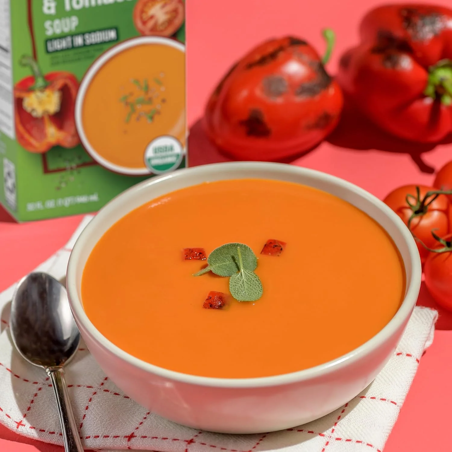Organic Roasted Red Pepper and Tomato Soup - Image 2